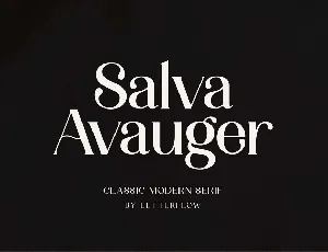 Salva Avauger font