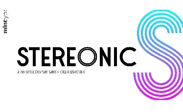 Stereonic font