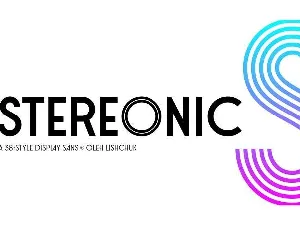 Stereonic font