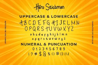 Hero Stickman Demo font