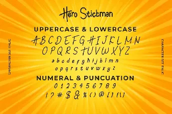 Hero Stickman Demo font