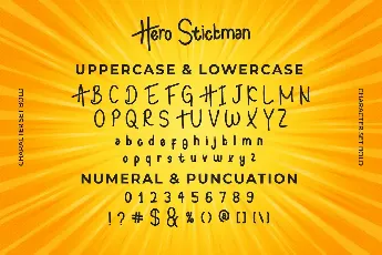 Hero Stickman Demo font