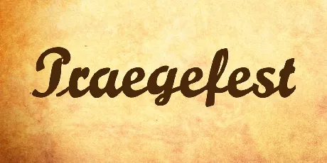 Praegefest font