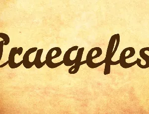 Praegefest font