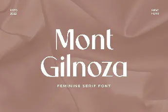 Mont Gilnoza font