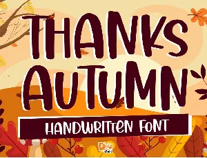 Thanks Autumn font