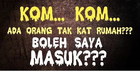 Hantu Kom Kom font