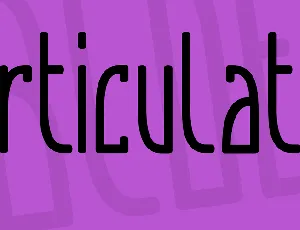 Articulate font