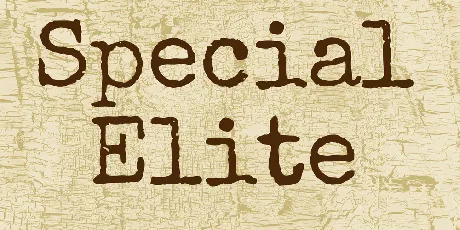 Special Elite font