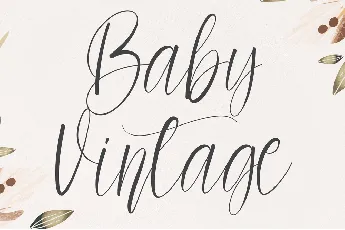 Baby Vintage font