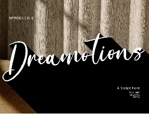 Dreamotions font