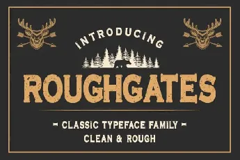 Roughgates Display font