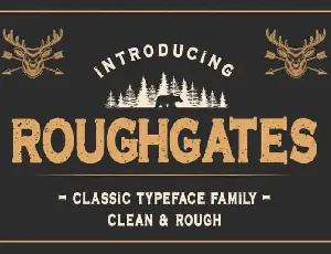Roughgates Display font