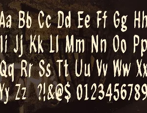 Regurgance font