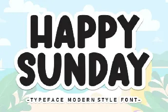 Happy Sunday Display font