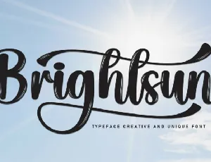 Brightsun font