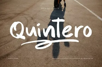 Quintero Script font