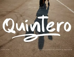 Quintero Script font