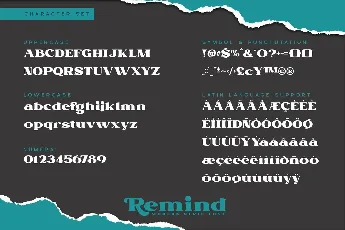 Remind Modern Serif font