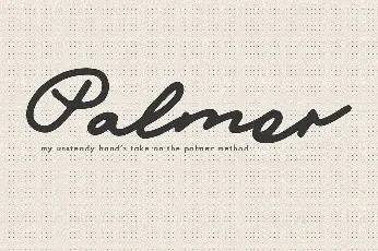 Mix Palmer Script font