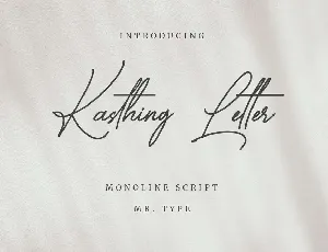 Kasthing Letter font