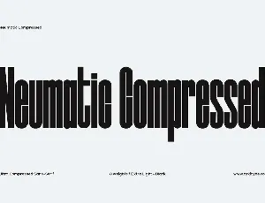 Neumatic Compressed font