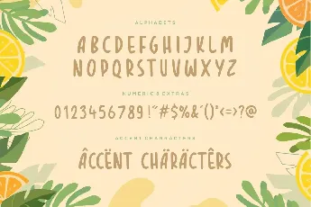 TROPICAL ORANGE font