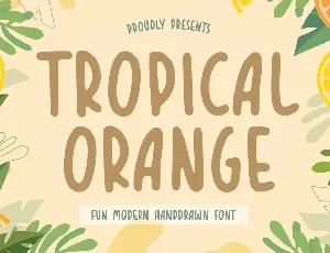 TROPICAL ORANGE font