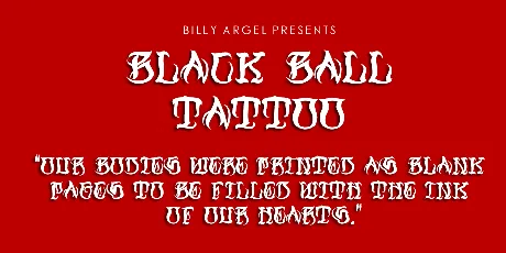 Black Ball Tattoo Personal Use font