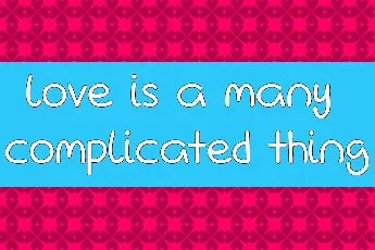 Love Is A Many Complicated Thing font