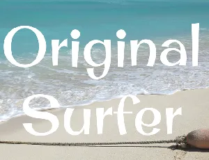 Original Surfer font