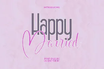 Happy Married Duo font