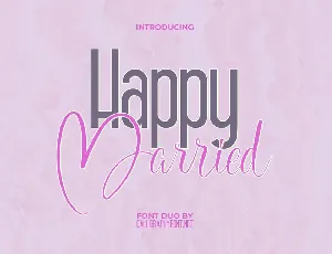 Happy Married Duo font