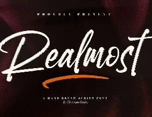 Realmost font