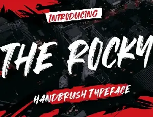 The Rocky Brush font