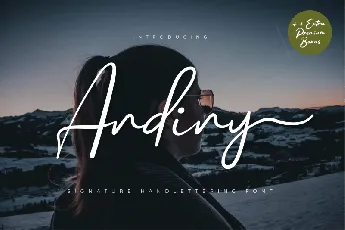 Andiny Script font