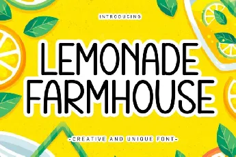 Lemonade Farmhouse Display font