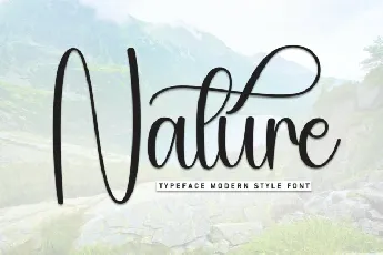 Nature Calligraphy font