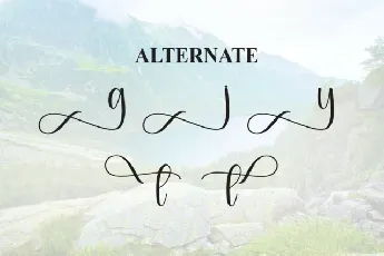 Nature Calligraphy font