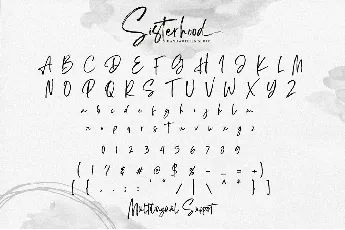 Sisterhood Brush Script font