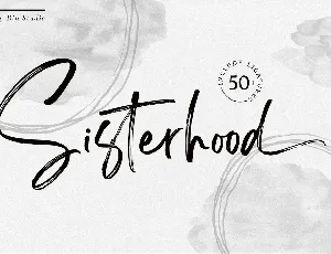 Sisterhood Brush Script font