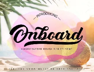 Onboard Smooth Script font