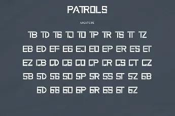 Patrols Demo font