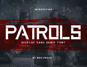 Patrols Demo font