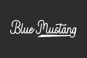 Blue Mustang Demo font