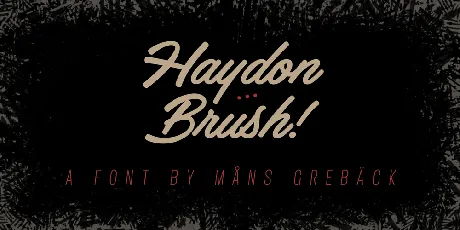 Haydon Brush PERSONAL USE font