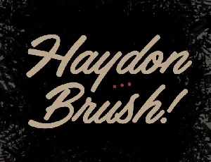 Haydon Brush PERSONAL USE font