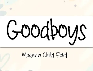 Goodboys - Personal Use font