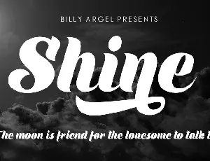 Shine Personal Use font