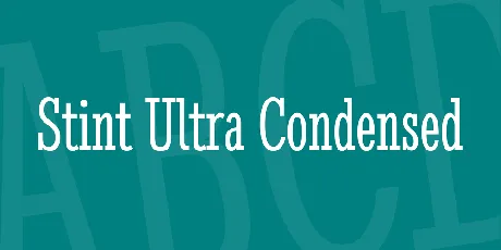 Stint Ultra Condensed font